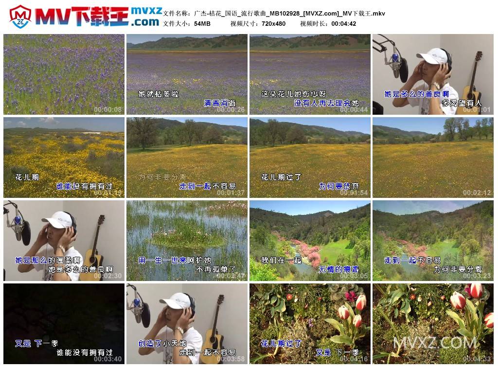 广杰-枯花_国语_流行歌曲_MB102928